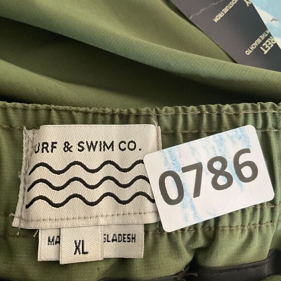 Surf & Swim Co Men’s Board Shorts Multipurpose Shorts XL 6,5”‎ Army Olive Green - Picture 7 of 11